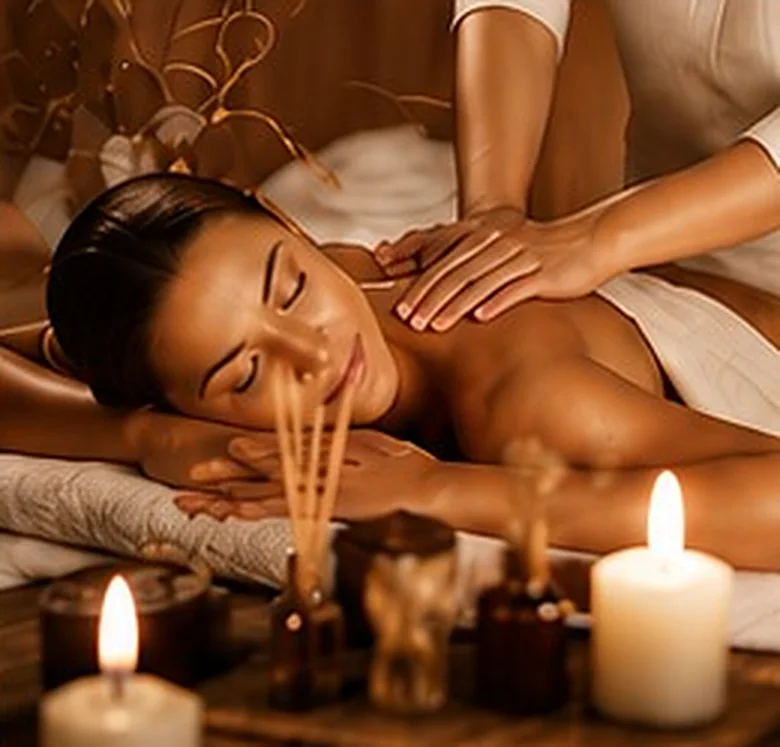 Aromatherapy massage with essential oils